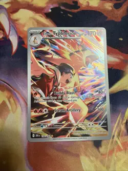 Pokemon TCG Ethan's Typhlosion Card 190/182 Destined Rivals Series - Image 1