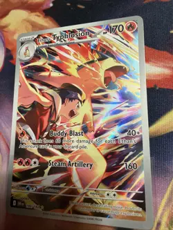 Pokemon TCG Ethan's Typhlosion Card 190/182 Destined Rivals Series - Image 4