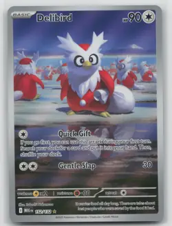 Pokemon Card Delibird Illustration Rare ME01: Mega Evolution 152/132 NM - Image 1