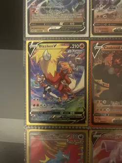Blaziken V Rapid Strike Full Art Pokemon Card Holo Rare TG14/TG30 Mint - Image 1