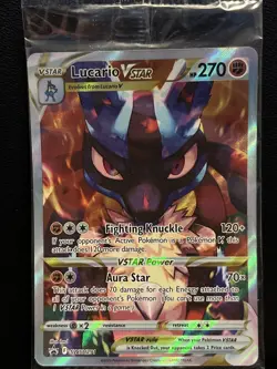 Pokemon TCG Sword & Shield Lucario VSTAR Sealed Black Star Promo Card SWSH291 - Image 1