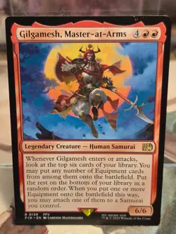 R 0139 Gilgamesh, Master-at-Arms NM Rare FFV Final Fantasy MTG Card FIN Red - Image 1