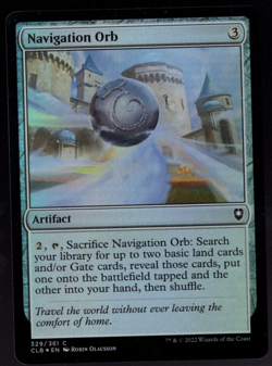 Navigation Orb 329/361 Common Foil Baldur's Gate Magic The Gathering NM - Image 1