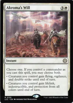 MTG Akroma's Will (125) | NM | Commander: The Lost Caverns of Ixalan {LCC} - Image 1