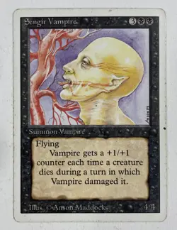 Sengir Vampire Unlimited MP Moderate Play MTG Magic The Gathering A - Image 1