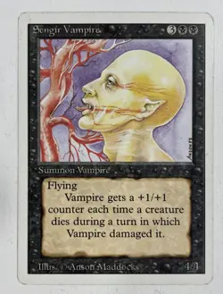 Sengir Vampire Unlimited MP Moderate Play MTG Magic The Gathering B - Image 1