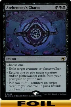 1x - Archenemy's Charm - FOIL - Edge of Eternities - NM MTG - Image 1