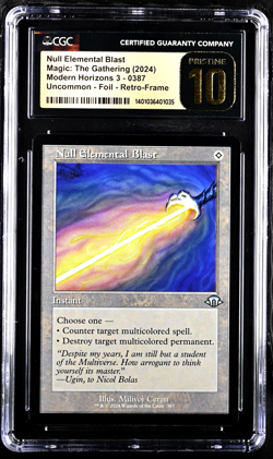 MTG Magic the Gathering Modern Horizons 3 MH3 Retro Null Elemental Blast CGC 10 - Image 1