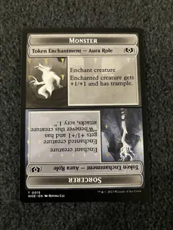 Magic The Gathering MTG - Monster Role / Sorcerer Role - WOE - Image 1