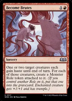 Magic the Gathering (mtg): WOE: Become Brutes (x 4) - Image 1