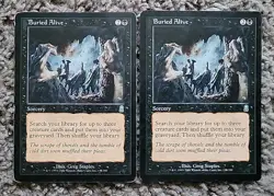 2x X2 MTG Buried Alive Odyssey Regular Uncommon Magic the Gathering MP - Image 1