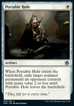 MTG Portable Hole (33) Adventures in the Forgotten Realms NM - Image 1