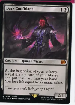 2025 Magic the Gathering Dark Confidant Creature Human Wizard Near Mint - Image 1