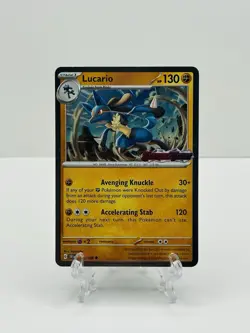 🔥Pokemon TCG-Lucario-114/198-S&V-Premium Collection Stamped Promo-Holo-M/NM!🔥 - Image 1