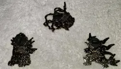 Pokemon TCG - Shiny Mega Rayquaza Entei Tyranitar Pin Set Rare - Image 2