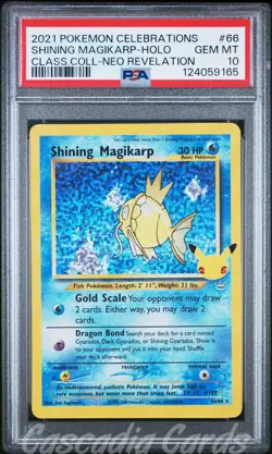 PSA 10 Shining Magikarp 66/64 Celebrations Classic Pokemon - Image 1