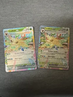 Pokemon TCG Leafeon EX Prismatic Evolution Double Rare Bundle Of 2 - Image 2