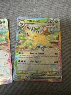 Pokemon TCG Leafeon EX Prismatic Evolution Double Rare Bundle Of 2 - Image 4