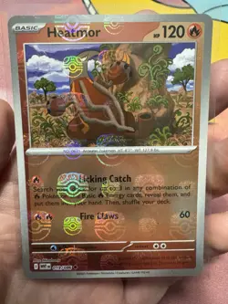 Pokemon TCG Heatmor (Master Ball Pattern) 019/086 SV: White Flare Holo Near Mint - Image 1