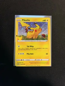 Pikachu Pokemon TCG 25th Anniversary SWSH039 General Mills Holo Promo - Image 1
