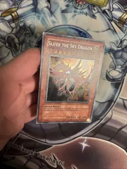 (42) Yu-Gi-Oh! Slifer the Sky Dragon YMA-EN001 Secret Prismatic Rare MP - Image 4
