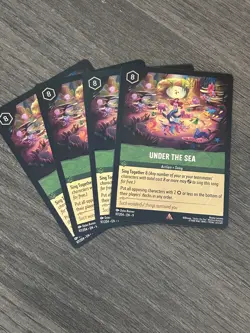 Disney Lorcana Under the Sea 97/204 Fabled Rare 4 Cards - Image 1