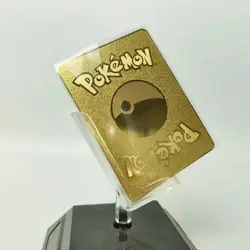 ⚡Gold Metal Pikachu EX Gold Fan Art Card Collectible/Gift/Display⚡Description - Image 2