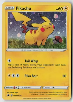 Pikachu - SWSH039 - SWSH: Sword & Shield Promo Cards Holo - PTCG - Image 1