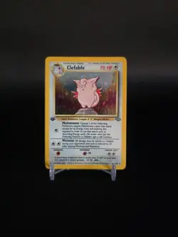 Clefable Pokemon Card WOTC 1st Edition Jungle - 1/64 HOLO NM - Image 2