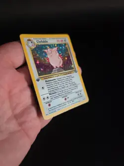 Clefable Pokemon Card WOTC 1st Edition Jungle - 1/64 HOLO NM - Image 5