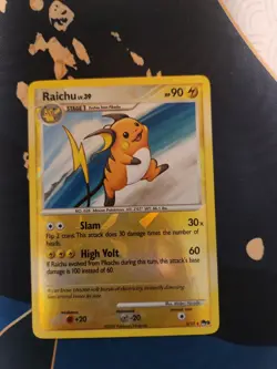 Raichu 3/17 POP Series 9 Rare Cracked Ice Holo Pokemon Trading Card Game - Image 1