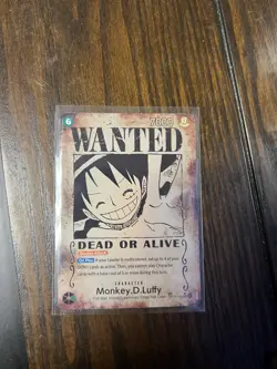 Monkey.D Luffy Wanted Poster OP13-118 One Piece Card TCG - Image 1
