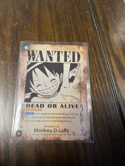 Monkey.D Luffy Wanted Poster OP13-118 One Piece Card TCG - Image 3