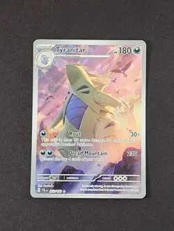Pokemon TCG Tyranitar Scarlet & Violet Paldea Evolved Holo Card 222/193 - Image 1