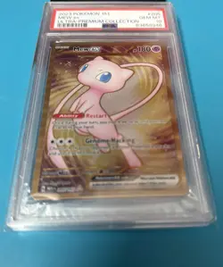 2023 Pokemon Mew ex Full Art 151 UPC Gold Metal Promo Card 205/165 PSA 10 - Image 1