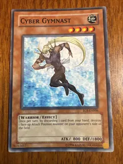 YuGiOh Error Card Faded 1st Edition Stamp Cyber Gymnast EOJ-EN006 - Image 1