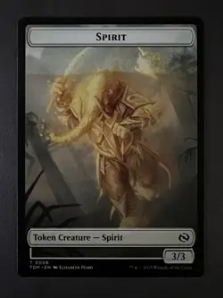 Ink Error Spirit Token, Tarkir, Magic the Gathering Misprint /Error Card, MTG - Image 2