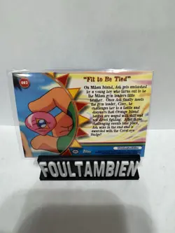 1999 Topps Pokemon Tv Animation Edition Fit To Be Tired Foil Card - Image 2