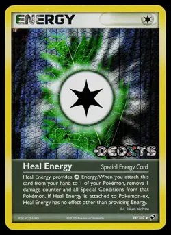 Pokemon Card - Heal Energy Deoxys 94/107 Reverse Holo Stamped - Image 1