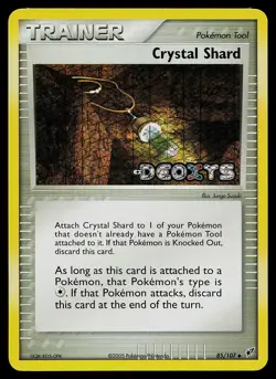 Pokemon Card - Crystal Shard Deoxys 85/107 Reverse Holo Stamped - Image 1