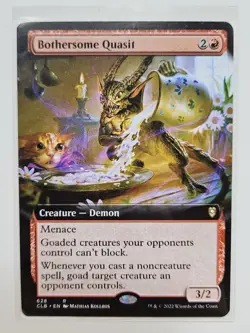 MTG Bothersome Quasit BORDERLESS from Commander Legends 2. NM. - Image 1