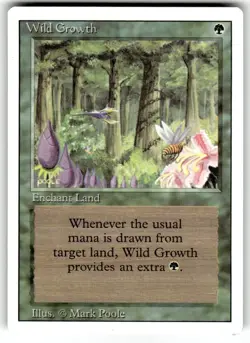 MTG - Magic the Gathering - Revised Edition (1994) - Wild Growth - Image 1