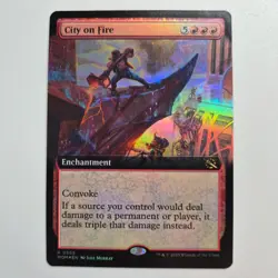 MTG | City on Fire | Extended Art | Foil | MOM - Image 1
