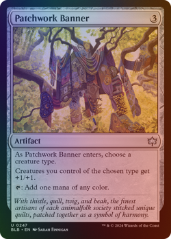 Patchwork Banner - BLB #247 | FOIL | NM | MTG - Image 1