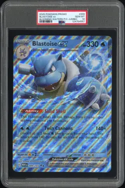 2025 POKEMON PROMO BLOOMING WATERS PREMIUM COLLECTION-JUMBO BLASTOISE EX PSA 10 - Image 1