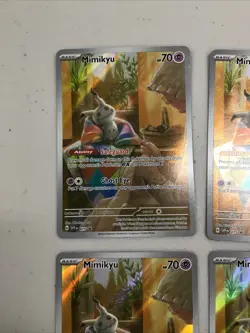 LOT OF 6 MIMIKYU 075 PROMO POKEMON PALDEAN FATES - Image 2