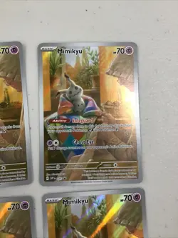 LOT OF 6 MIMIKYU 075 PROMO POKEMON PALDEAN FATES - Image 3