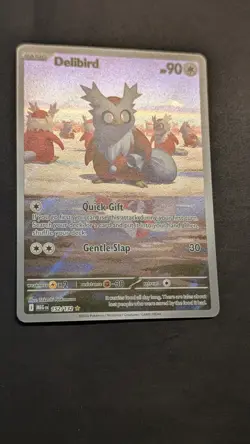 Delibird Illustration Rare 152/132 Pokemon Mega Evolution Pack Fresh - Image 2