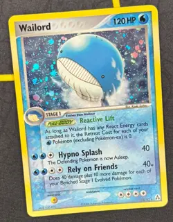 Wailord 14/92 - EX Legend Maker 2006 Holo Rare Pokemon Card - Damaged - Image 2