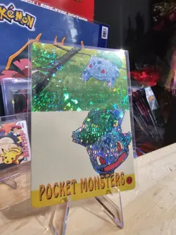 Pokemon Pocket Monsters Vending Prism Holo Vintage Sticker #54 BULBASAUR - Mew - Image 3